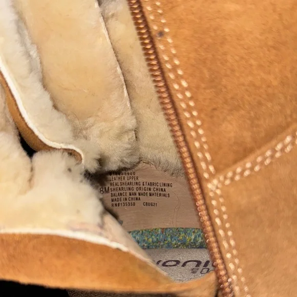 Bionica Canita Tan Suede Mid-Calf Boots with Faux Fur Lining - Picture 4 of 5